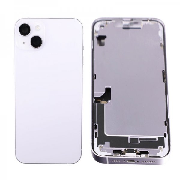 iPhone 14 Plus Bagside med Komplet Ramme - Lilla