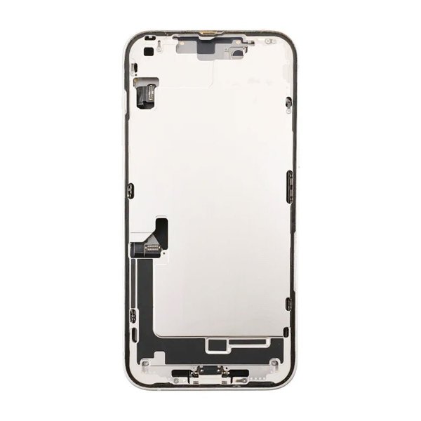 iPhone 14 Plus Bagside med Komplet Ramme - Hvid