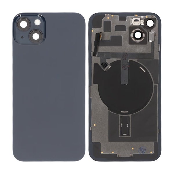 iPhone 14 Plus Bagside Glas Komplet OEM - Sort