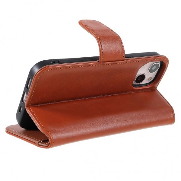Nordic Covers iPhone 14 Plus Cover Essential Læder Maple Brown