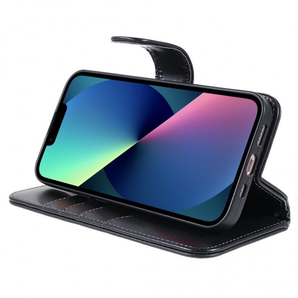 Nordic Covers iPhone 14 Plus Cover Essential Leather Raven Black