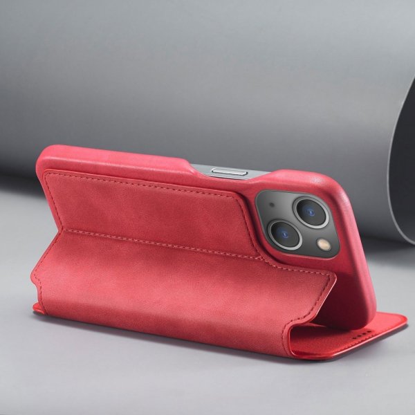 Lc.Imeeke iPhone 14 Plus Cover Flip Rød
