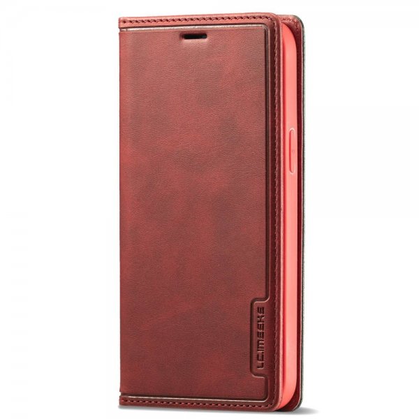 Lc.Imeeke iPhone 14 Plus Cover Kortlomme Yderside Rød