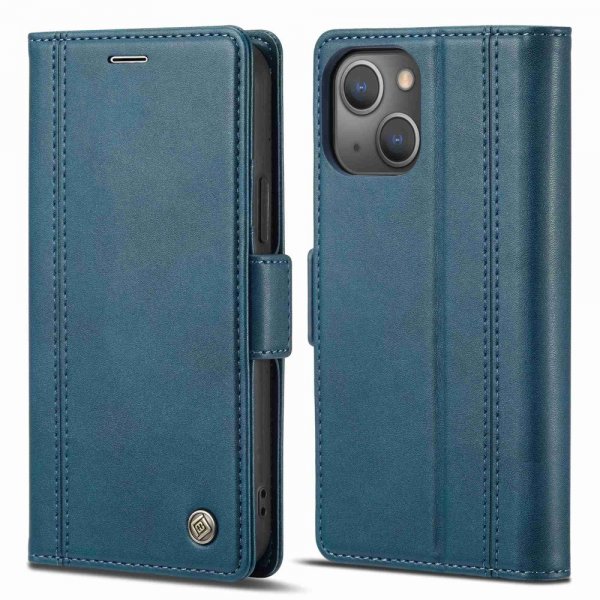 Lc.Imeeke iPhone 14 Plus Cover med Kortrum Blå
