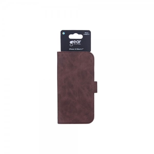 Gear iPhone 14 Plus Cover med Kortrum Brun