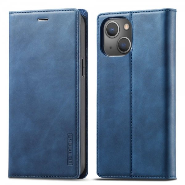 Lc.Imeeke iPhone 14 Plus Cover med Kortrum Flip Blå