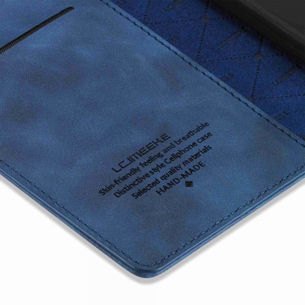 Lc.Imeeke iPhone 14 Plus Cover med Kortrum Flip Blå