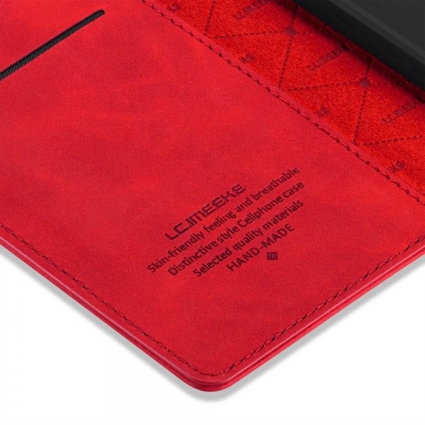 Lc.Imeeke iPhone 14 Plus Cover med Kortrum Flip Rød