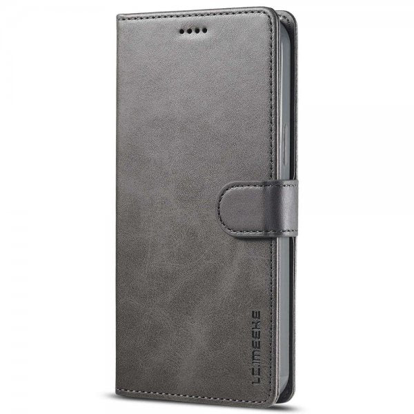 Lc.Imeeke iPhone 14 Plus Cover med Kortrum Stativfunktion Grå