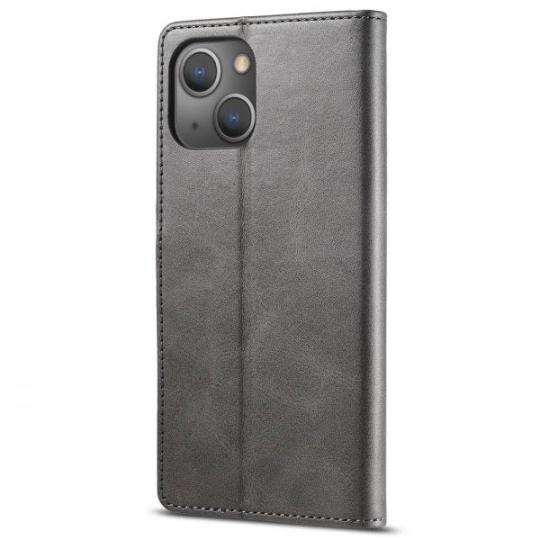Lc.Imeeke iPhone 14 Plus Cover med Kortrum Stativfunktion Grå
