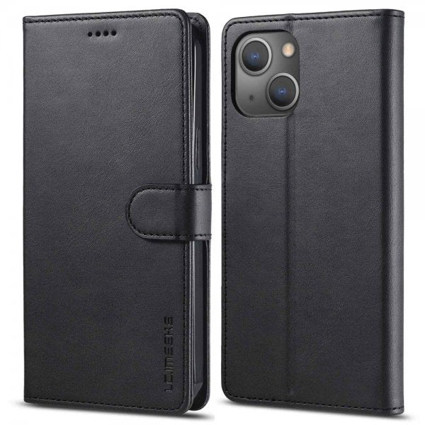 Lc.Imeeke iPhone 14 Plus Cover med Kortrum Standerfunktion Sort