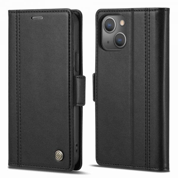 Lc.Imeeke iPhone 14 Plus Cover med Kortrum Sort