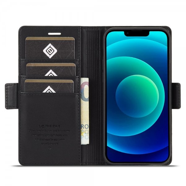Lc.Imeeke iPhone 14 Plus Cover med Kortrum Sort