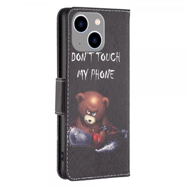 iPhone 14 Plus Cover Motiv Bjørn Don't Touch My Phone
