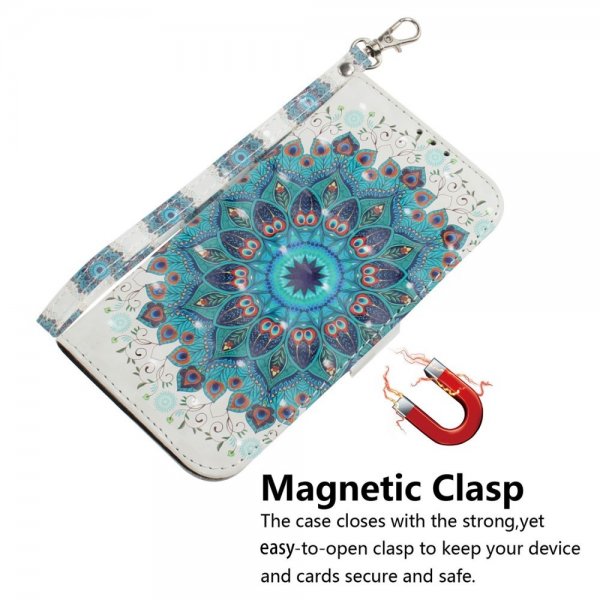 iPhone 14 Plus Cover Motiv Blå Mandala