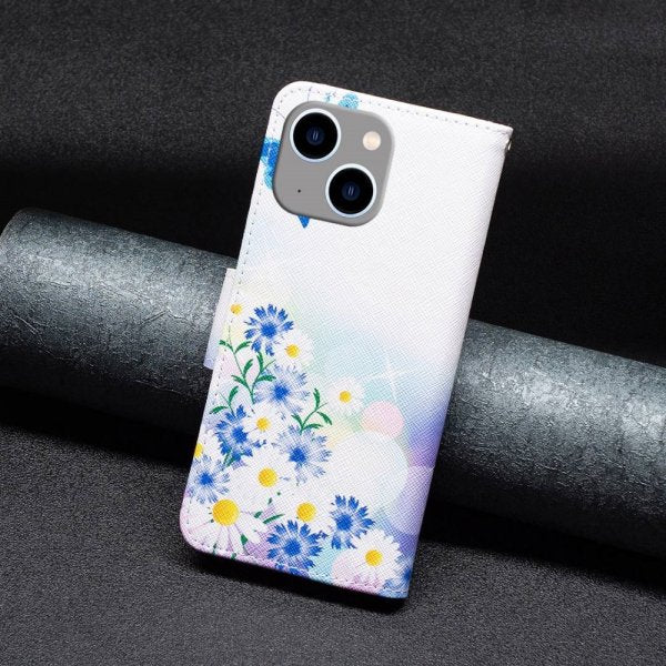 iPhone 14 Plus Cover Motiv Sommerfugle og Blomster