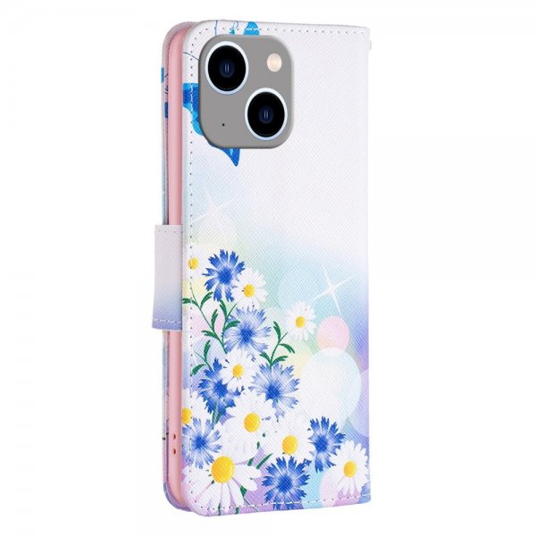 iPhone 14 Plus Cover Motiv Sommerfugle og Blomster