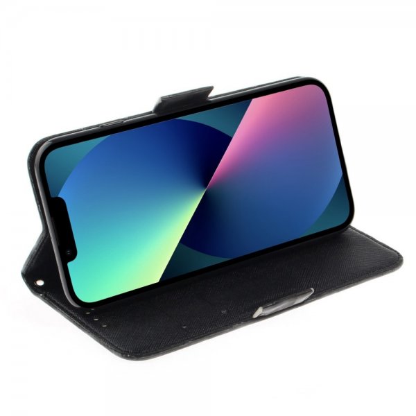 iPhone 14 Plus Cover Motiv Sort Kat