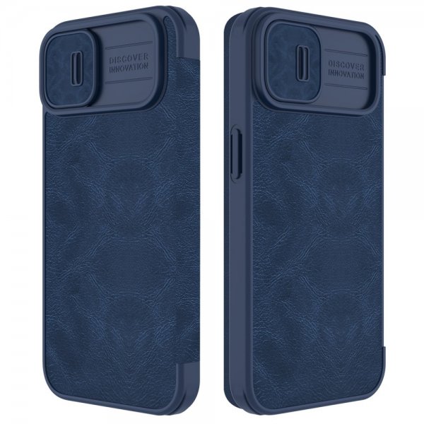 Nillkin iPhone 14 Plus Cover Qin Pro Series Blå