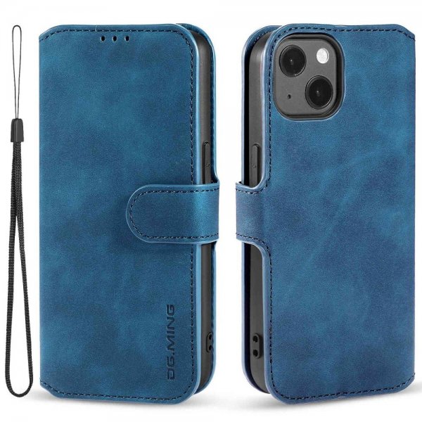 Dg.Ming iPhone 14 Plus Cover Retro Blå
