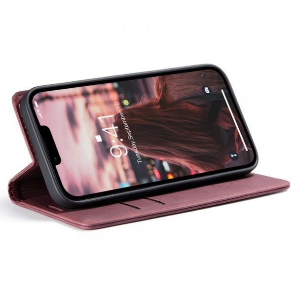 CaseMe iPhone 14 Plus Cover Retro Flip Rød