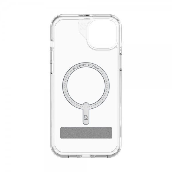 ZAGG iPhone 14 Plus/iPhone 15 Plus Cover Crystal Palace Snap Kickstand Clear
