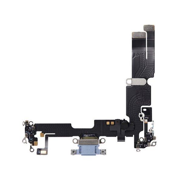 iPhone 14 Plus Ladeport med Flexkabel Original - Blå