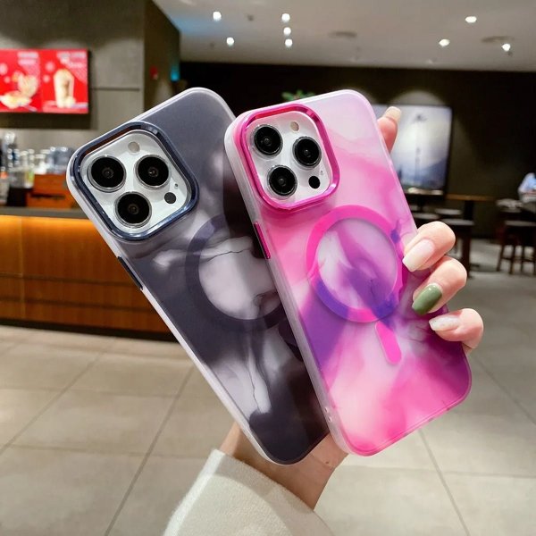 iPhone 14 Plus Cover Mønster Abstrakt Grå