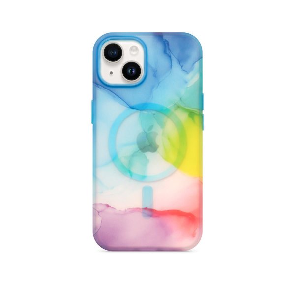 iPhone 14 Plus Cover Mønster Abstrakt Flerfarvet