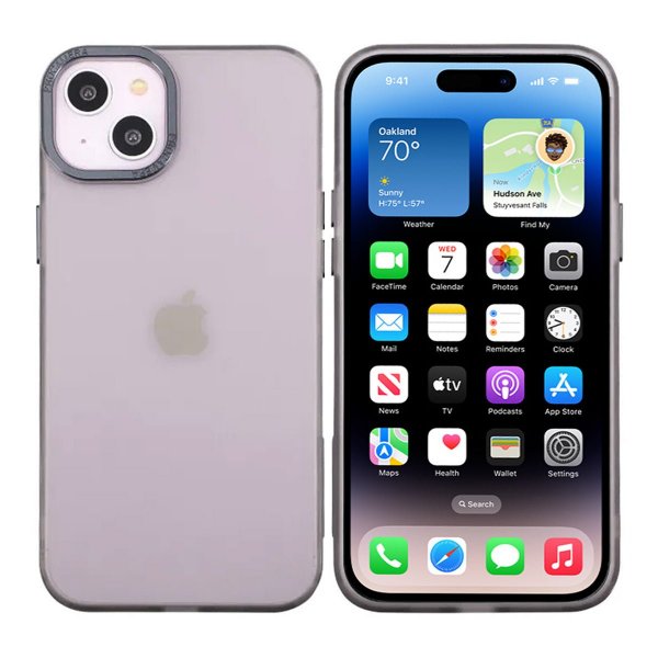 iPhone 14 Plus Cover Kamerakant Sort