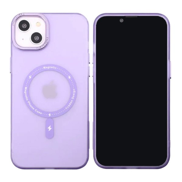 iPhone 14 Plus Cover Kamerasarg MagSafe Lilla