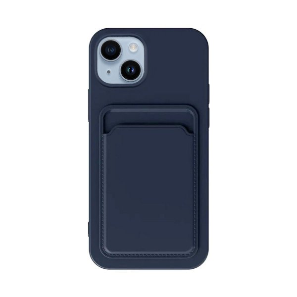 iPhone 14 Plus Cover Kortholder Blå