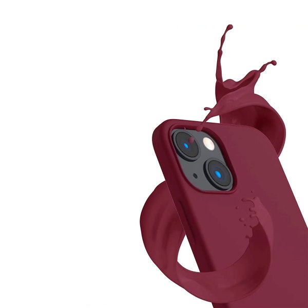 Rvelon iPhone 14 Plus Cover Silikone MagSafe Rød