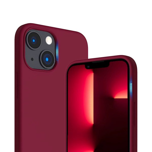 Rvelon iPhone 14 Plus Cover Silikone MagSafe Rød