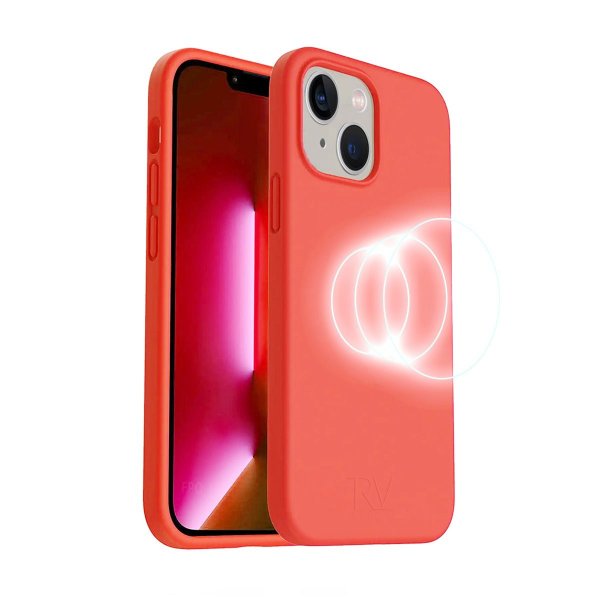 Rvelon iPhone 14 Plus Cover Silikone MagSafe Rosa