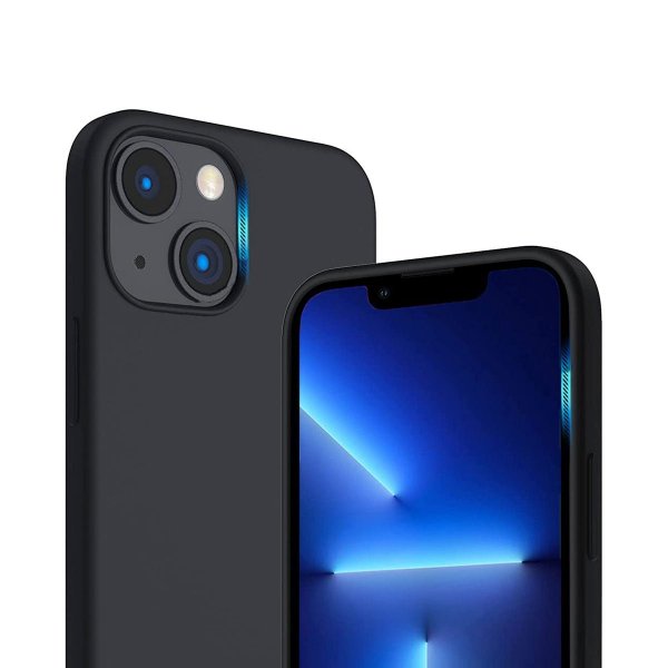 Rvelon iPhone 14 Plus Cover Silikone MagSafe Sort