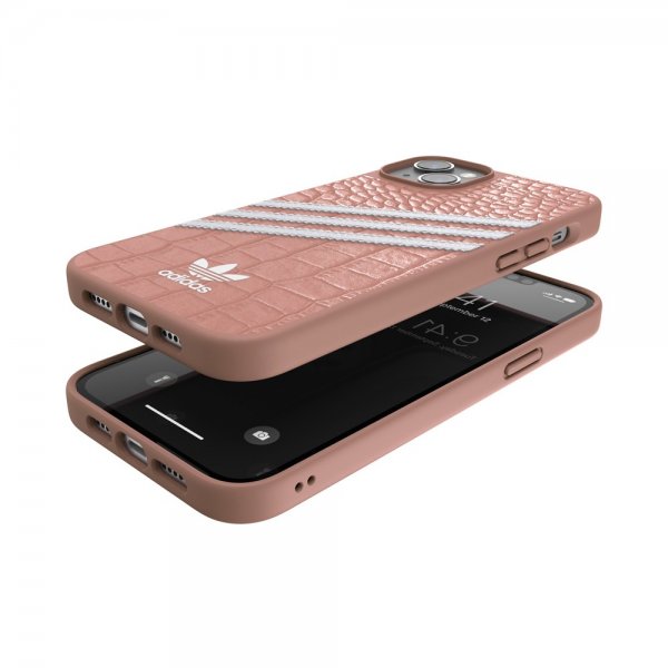 Adidas iPhone 14 Plus Cover 3 Stripes Snap Case Alligator Pink