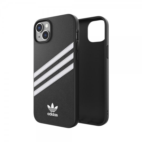 Adidas iPhone 14 Plus Cover 3 Stripes Snap Case Sort Hvid