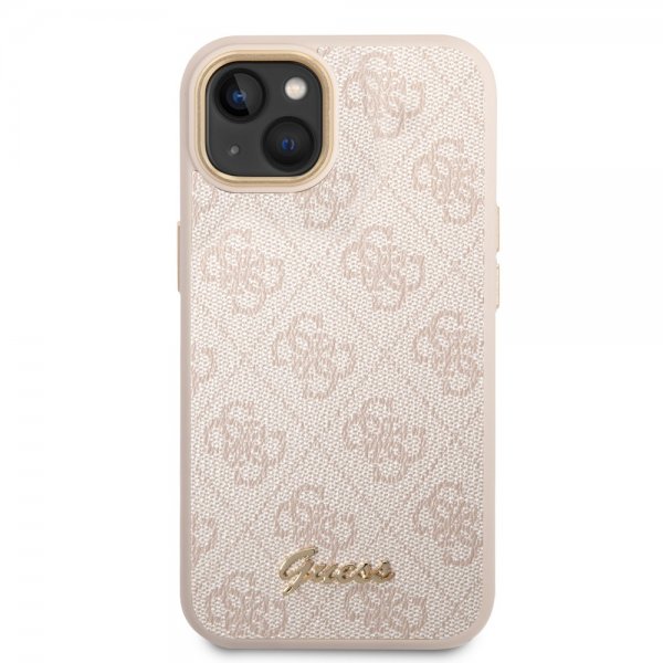 Guess iPhone 14 Plus Cover 4G Logo Rosa