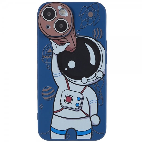 iPhone 14 Plus Cover Astronaut Blå Brun