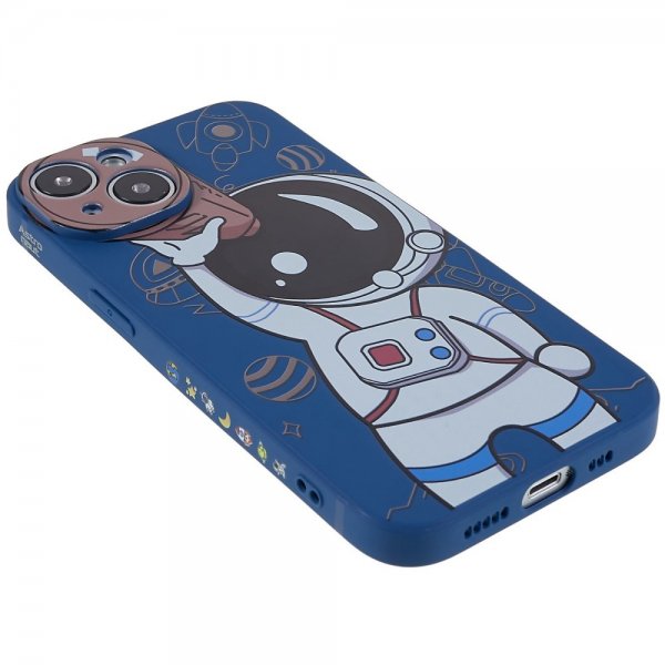 iPhone 14 Plus Cover Astronaut Blå Brun