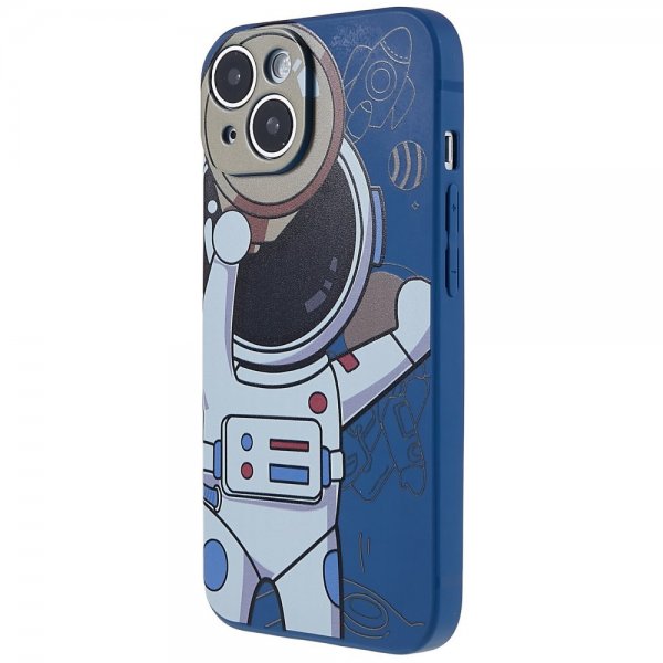 iPhone 14 Plus Cover Astronaut Blå Grå