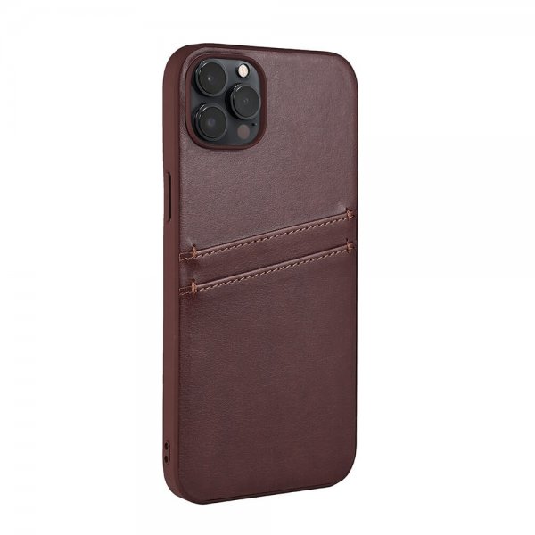 Buffalo iPhone 14 Plus Cover Bagside med Kortlommer Brun