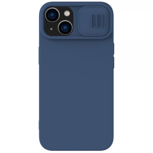 Nillkin iPhone 14 Plus Cover CamShield Silky MagSafe Blå