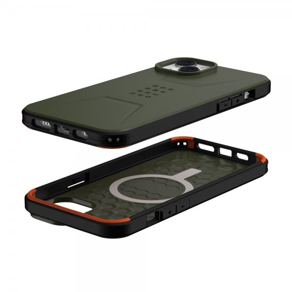 Urban Armor Gear (UAG) iPhone 14 Plus Cover Civilian MagSafe Olive