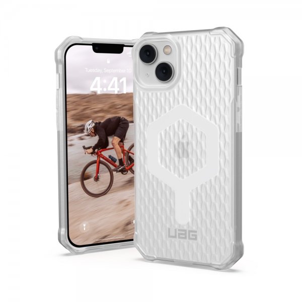 Urban Armor Gear (UAG) iPhone 14 Plus Cover Essential Armor MagSafe Frosted Ice