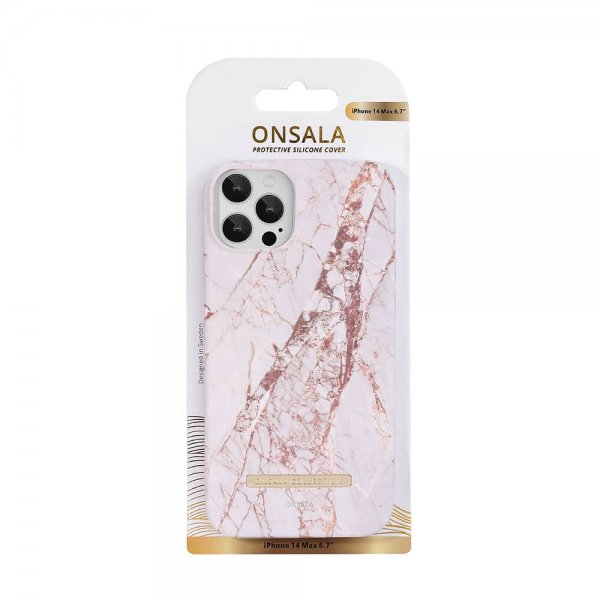 Onsala iPhone 14 Plus Cover Fashion Edition White Rhino Marble