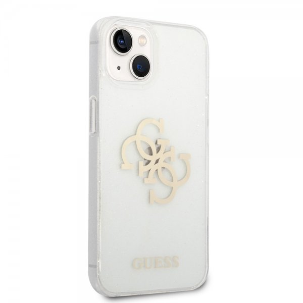 Guess iPhone 14 Plus Cover Fuld Glitter Gennemsigtig