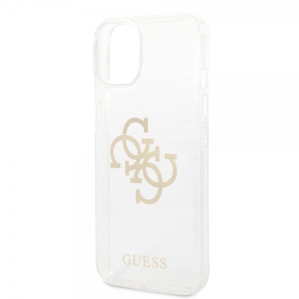 Guess iPhone 14 Plus Cover Fuld Glitter Gennemsigtig