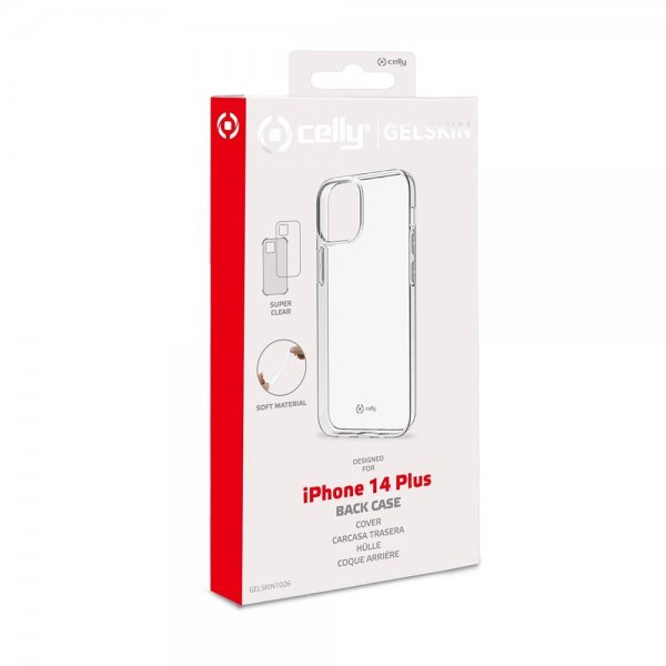 Celly iPhone 14 Plus Cover GELSKIN Transparent